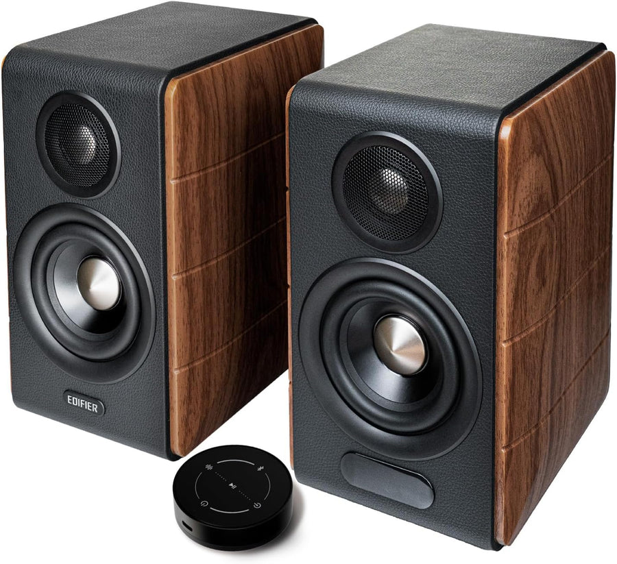 Hi Res Bookshelf Speakers 88W Bluetooth LDAC USB C Optical RCA