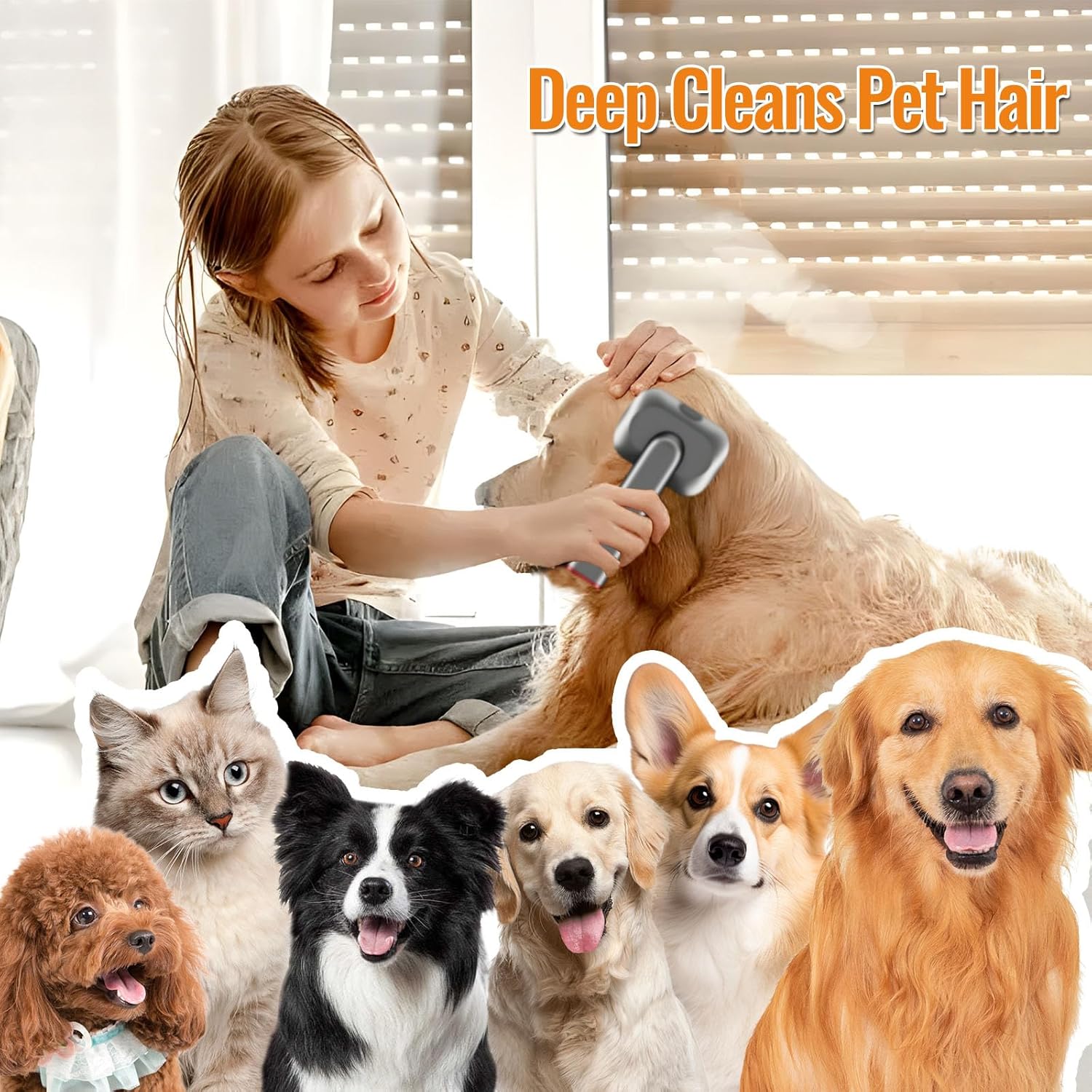 Pet Grooming Vacuum Attachment Kit for V7 V8 V10 V11 V15 6 Pack