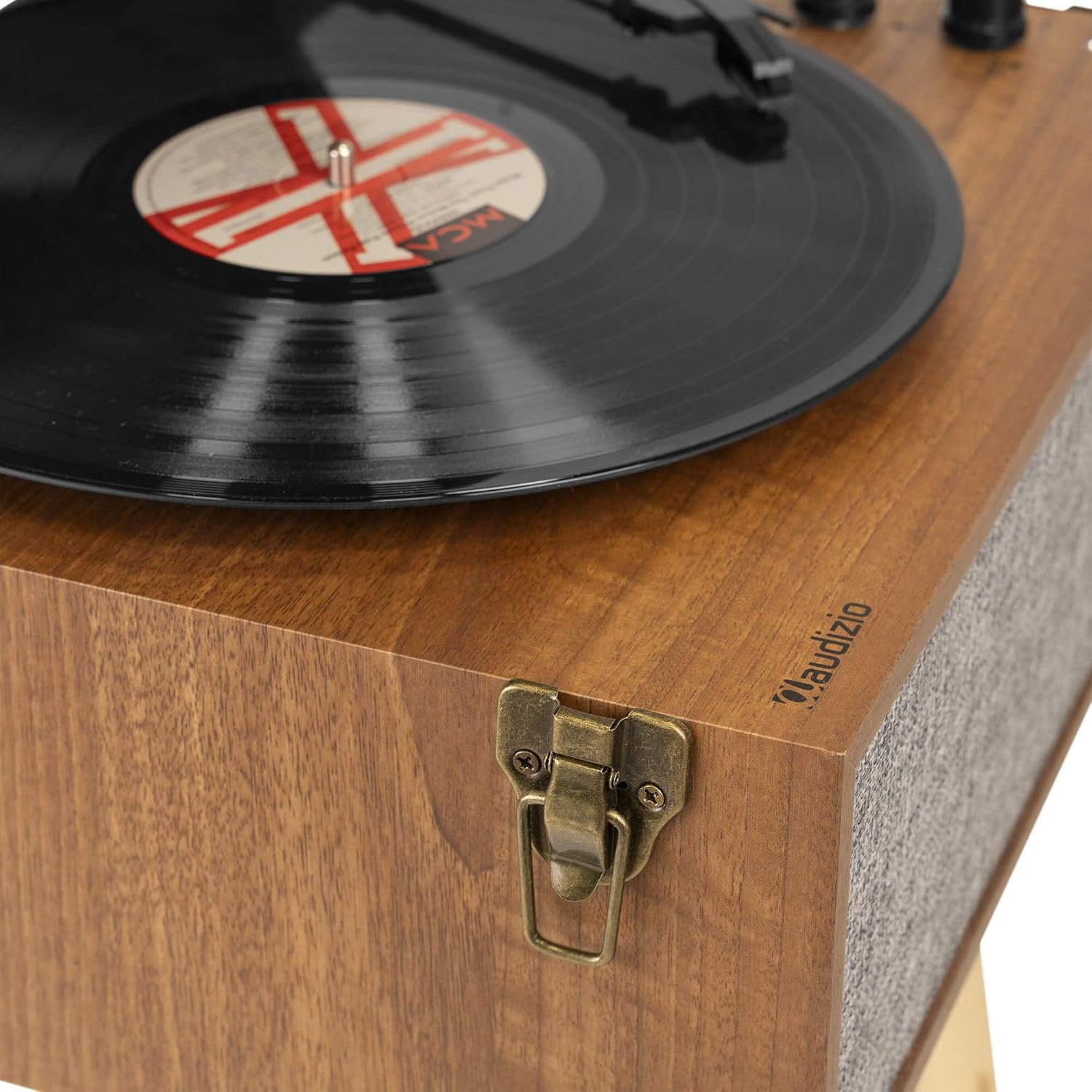 Retro Record Player with Legs Bluetooth Vinyl Turntable MP3 Recorder