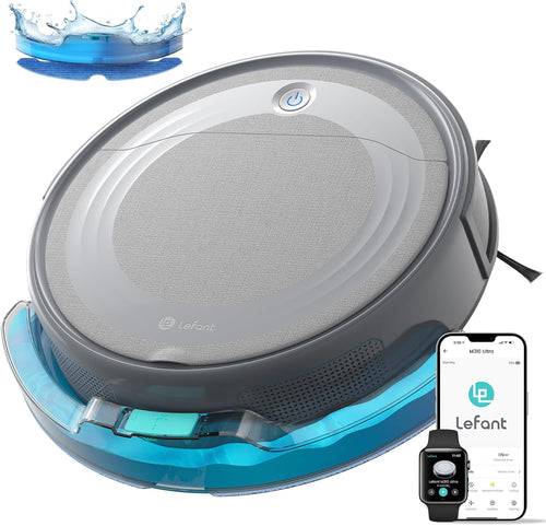 Robot Vacuum Mop 6000Pa Slim Laser Navigation 170Min Pet Hair