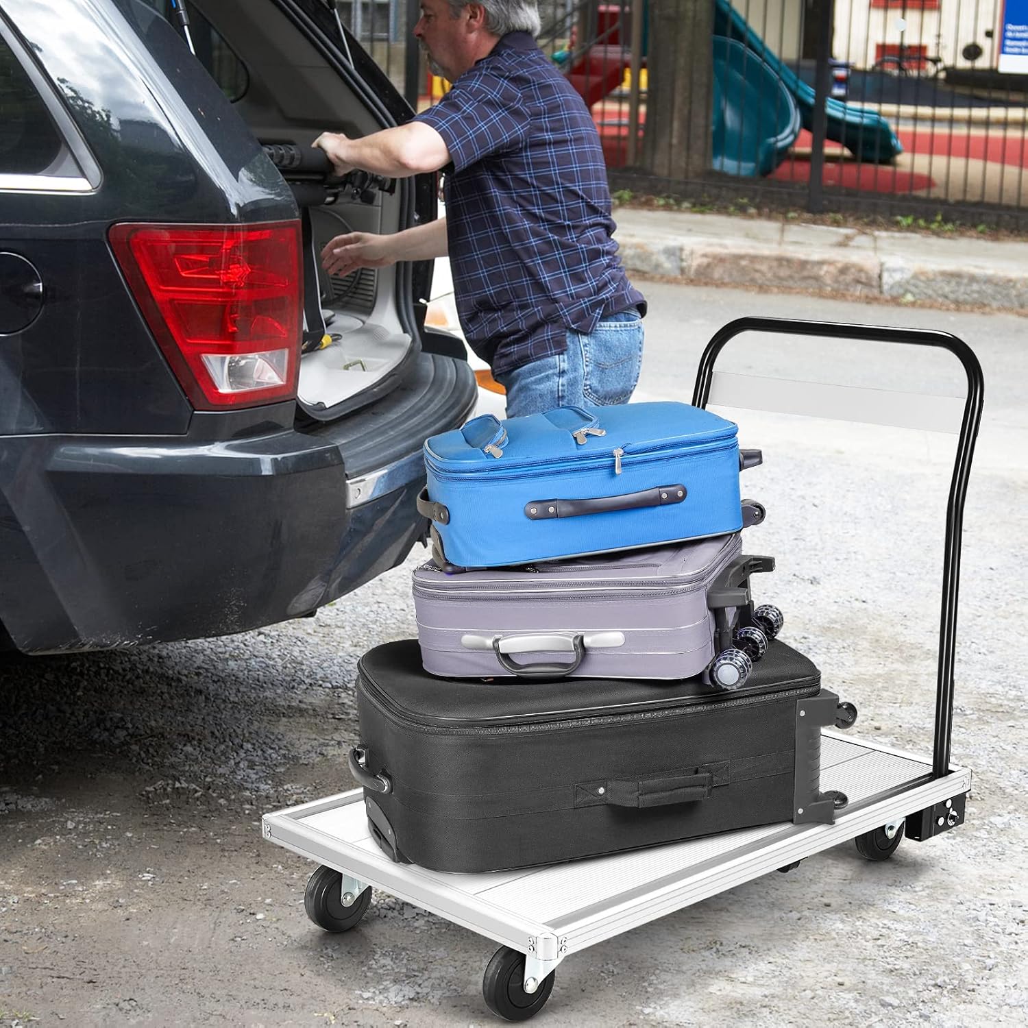 Heavy Duty Folding Platform Truck 350KG Flatbed Trolley
