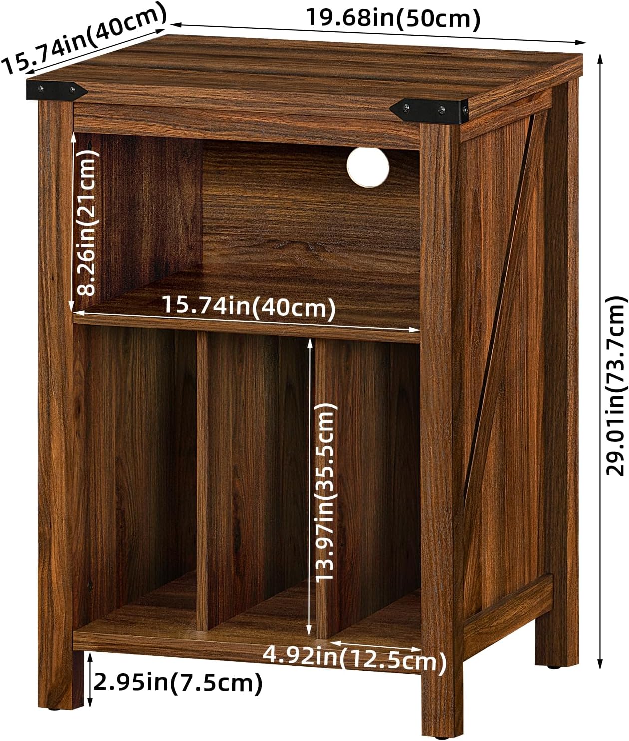 Record Player Stand Vinyl Storage Cabinet Holds 160 Albums