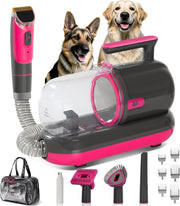 Dog Grooming Vacuum Kit Nail Grinder 1.5L 6 Comb Black