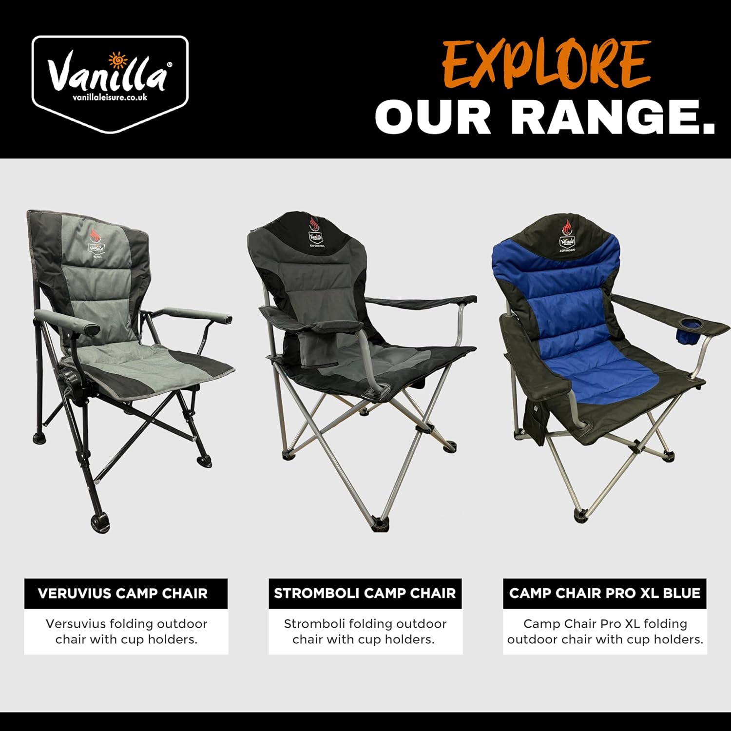 Low Beach Camping Chair Foldable Charcoal