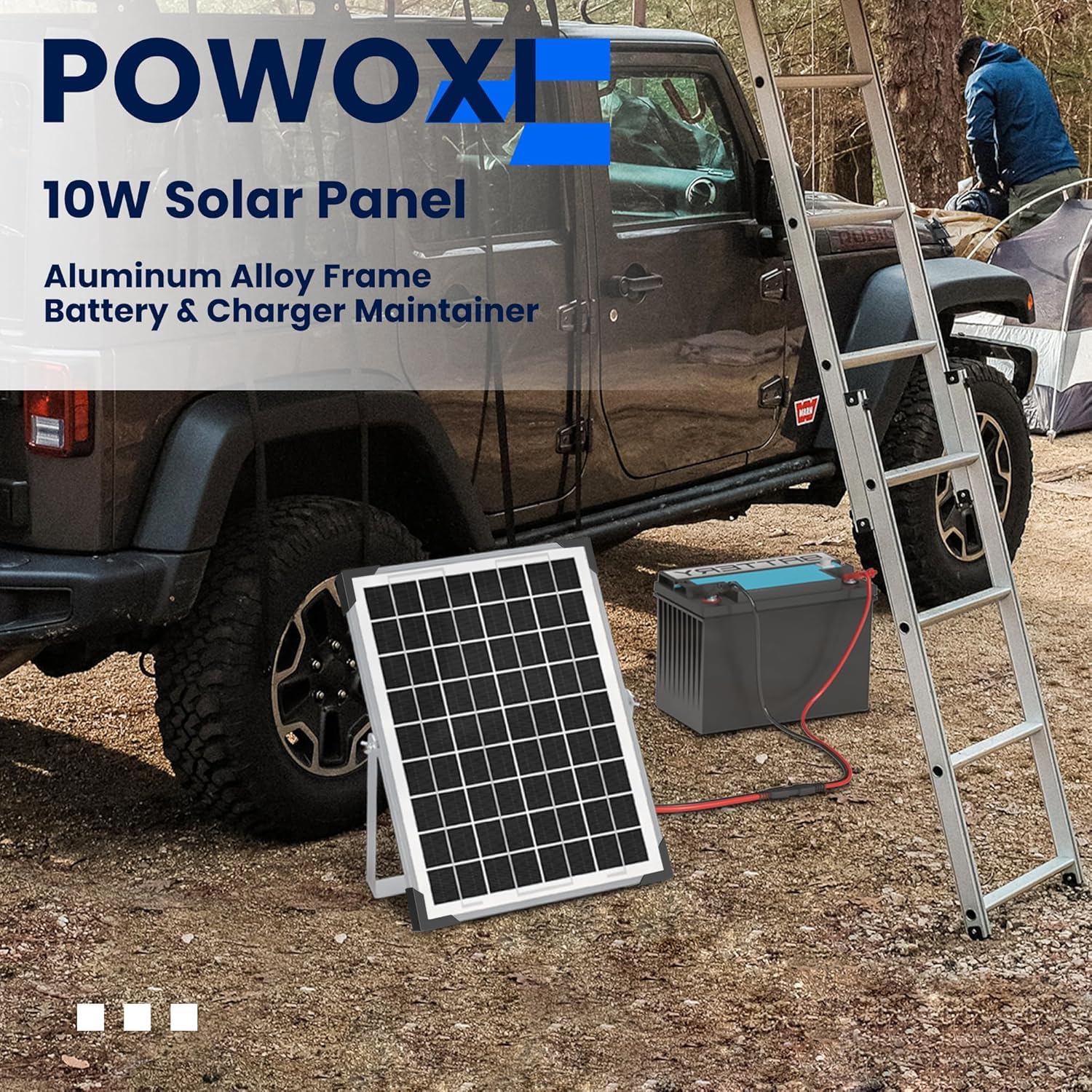 10W 12V Solar Battery Charger Trickle Maintainer RV Boat