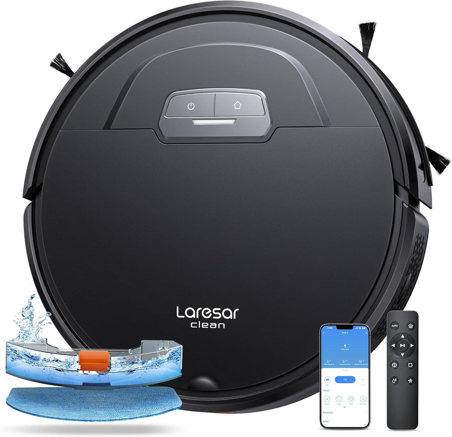 Robot Vacuum Mop 5000Pa Slim 180Min App Alexa Pet Hair