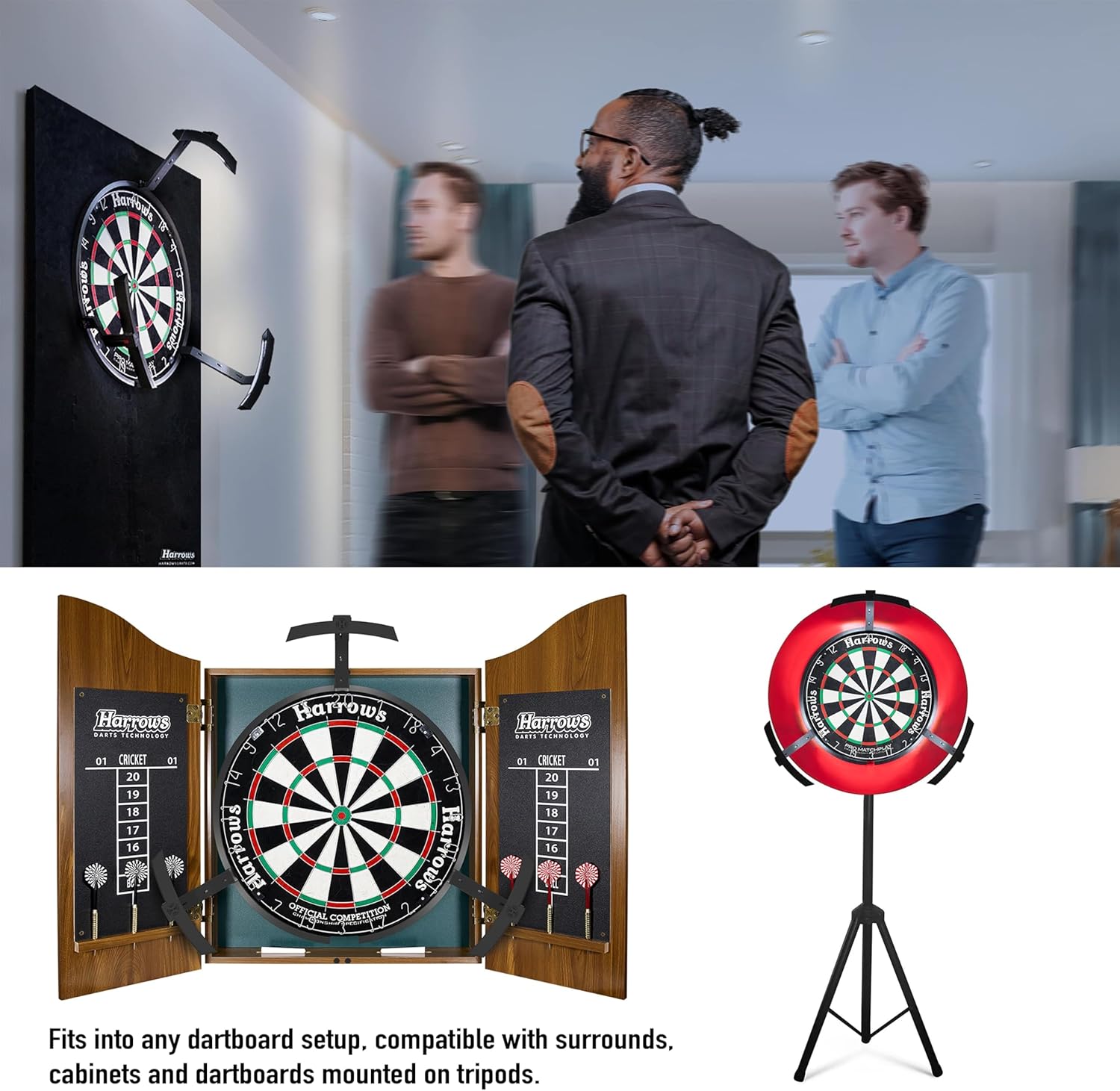 Dartboard LED Ring Light 360 Shadowless Lighting Universal Fit