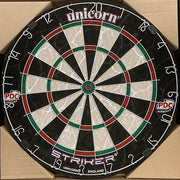 18in Professional Bristle Dartboard Staple Free Bullseye Slim Wire