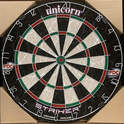 18in Professional Bristle Dartboard Staple Free Bullseye Slim Wire