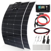 240W Flexible Solar Panel Kit 12V RV Boat Balcony Charger