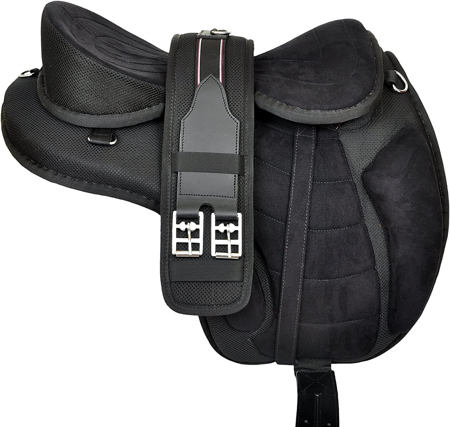 Black Treeless English Horse Saddle Tack Set 13 Inch