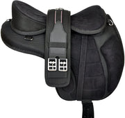 Treeless GP English Horse Saddle 16 Inch Black Synthetic