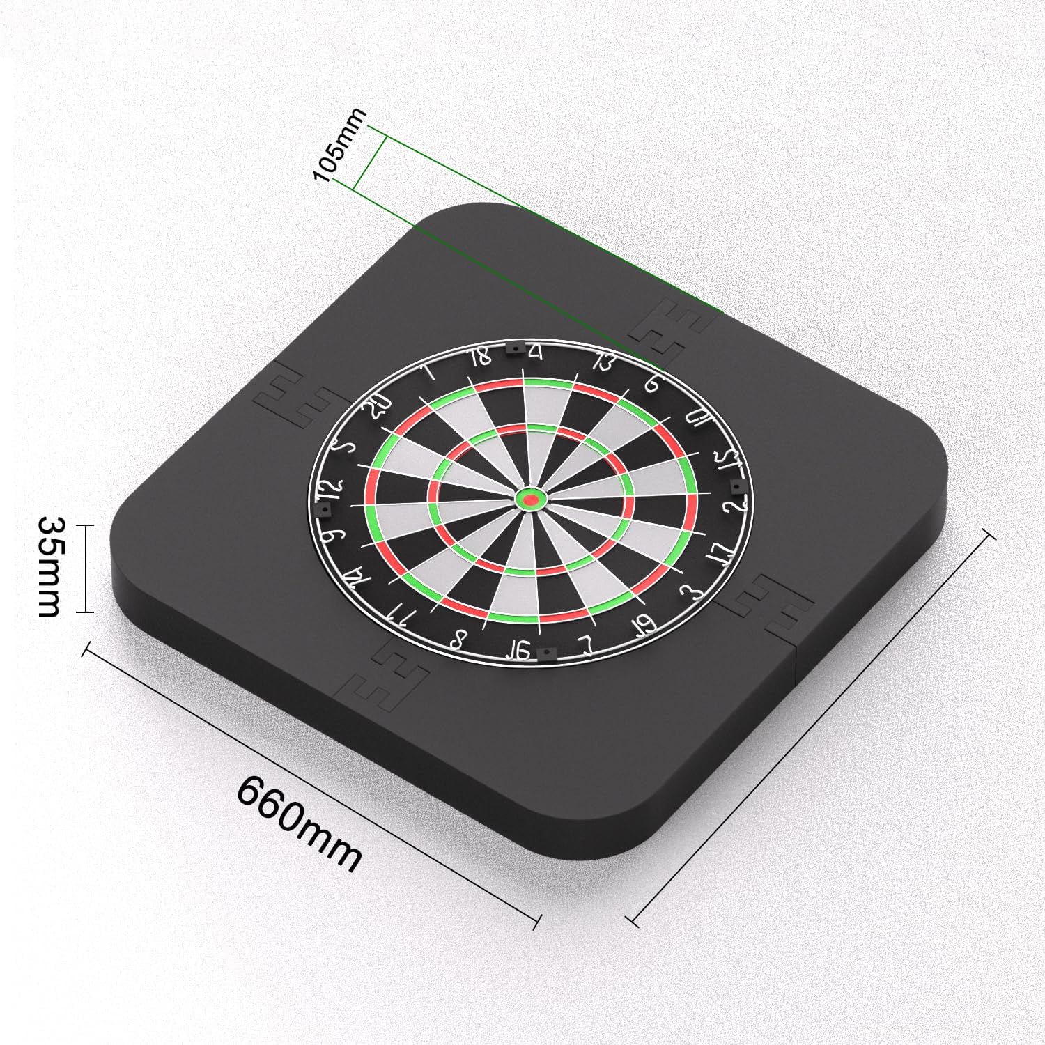 Dartboard Surround EVA 35mm Wall Protector Ring Universal Fit