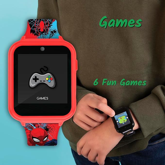 Spiderman Kids Digital Smart Watch Camera Games Fitness Tracker