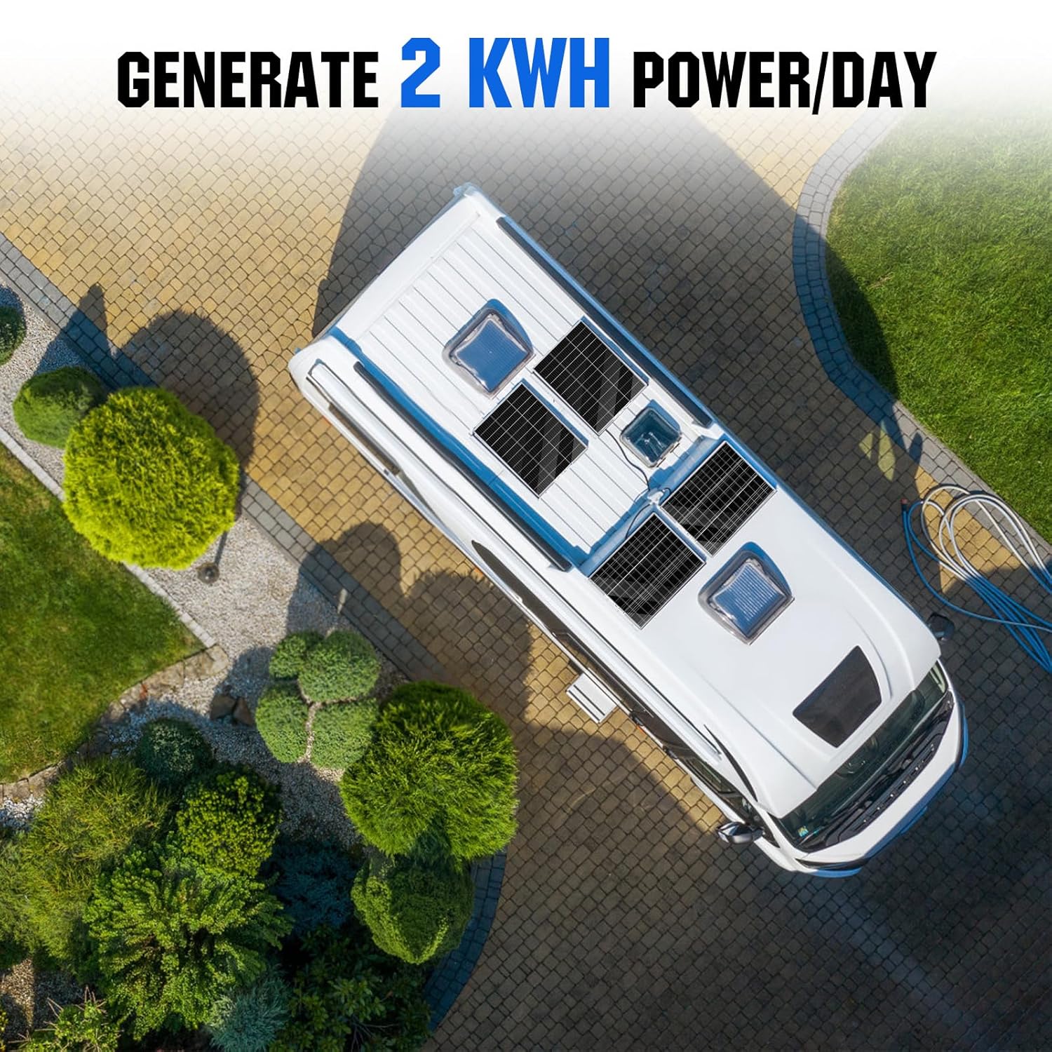 480W Solar Panel Kit 12V Off Grid MPPT Battery Shed RV
