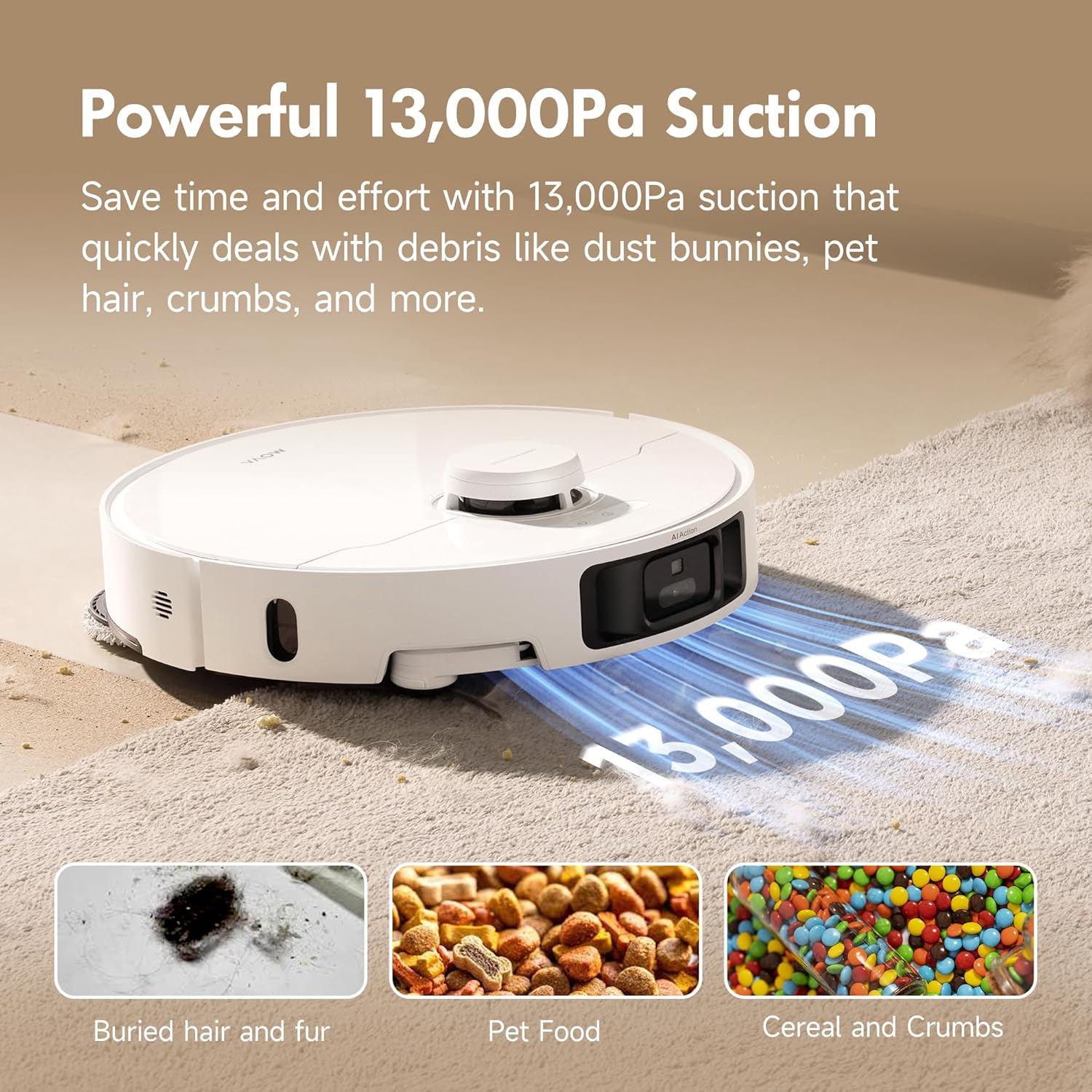 Robot Vacuum Mop Self Empty 13000Pa LiDAR Mapping Auto Clean Dock