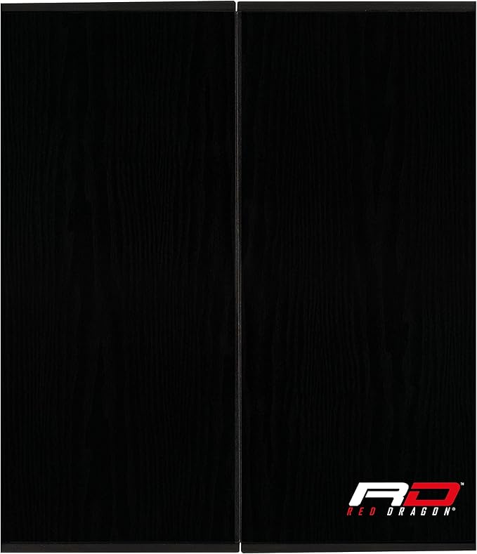 Dartboard Cabinet Wooden Black Scoreboard Doors Wall Mount