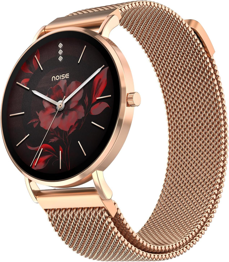 Womens Rose Smart Watch AMOLED 100 Sport Modes