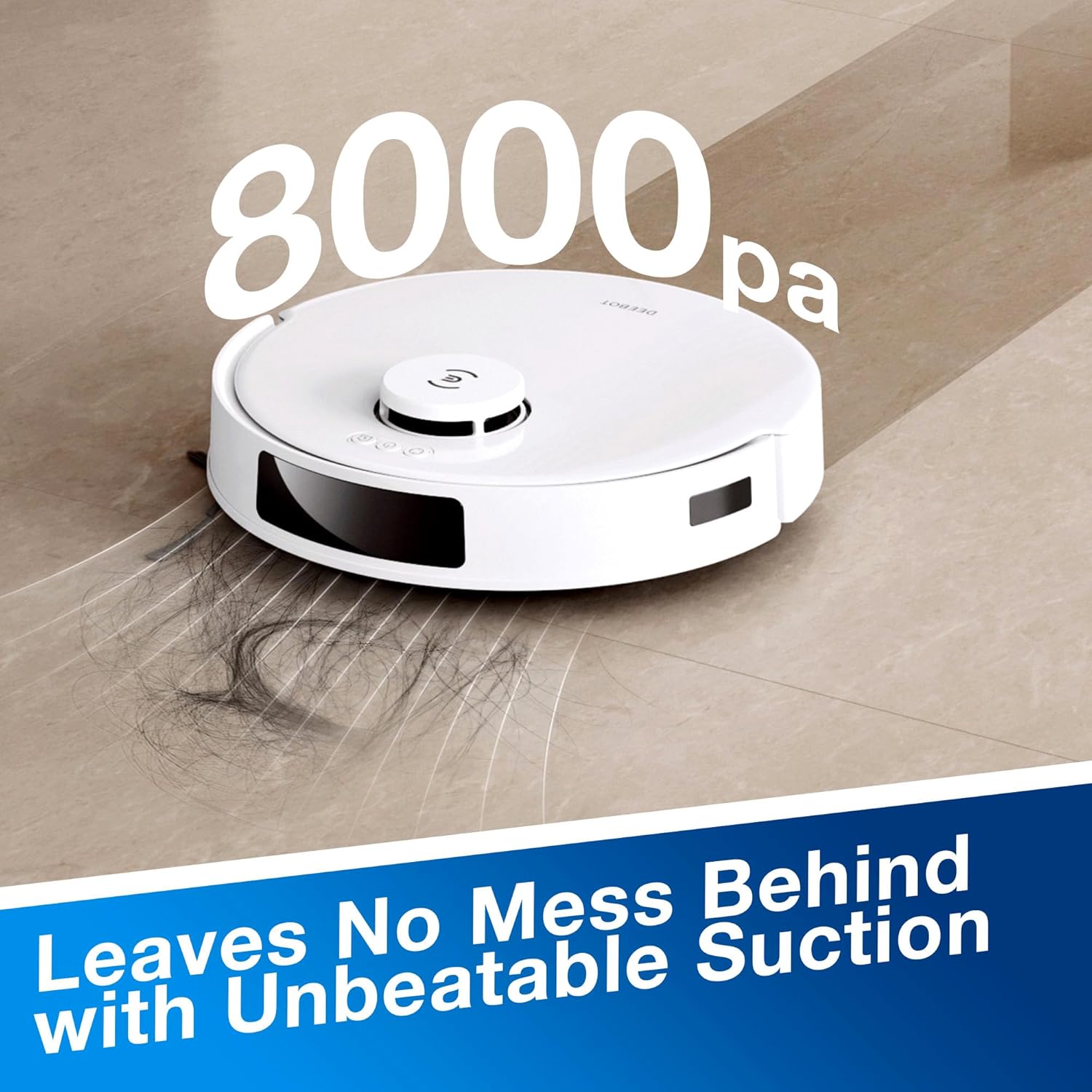 Robot Vacuum Mop 8000Pa Bagless Self Empty 300Min Runtime