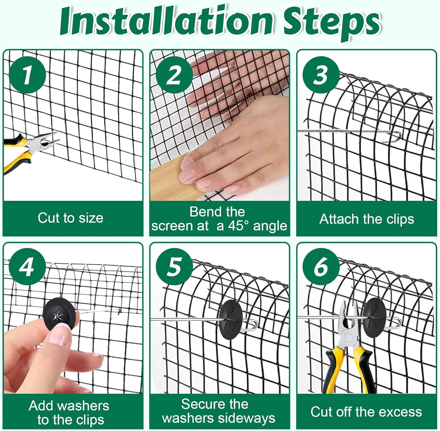 Solar Panel Bird Mesh Kit 6in x 100ft Pigeon Guard Proofing