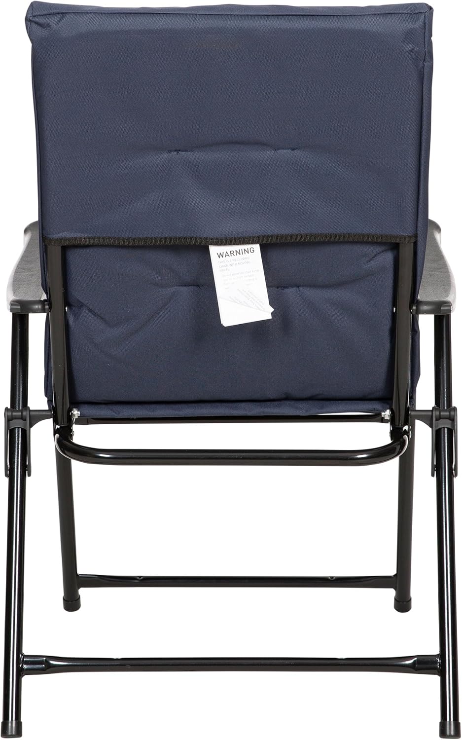 Folding Camping Deck Chair Foam Padded Navy