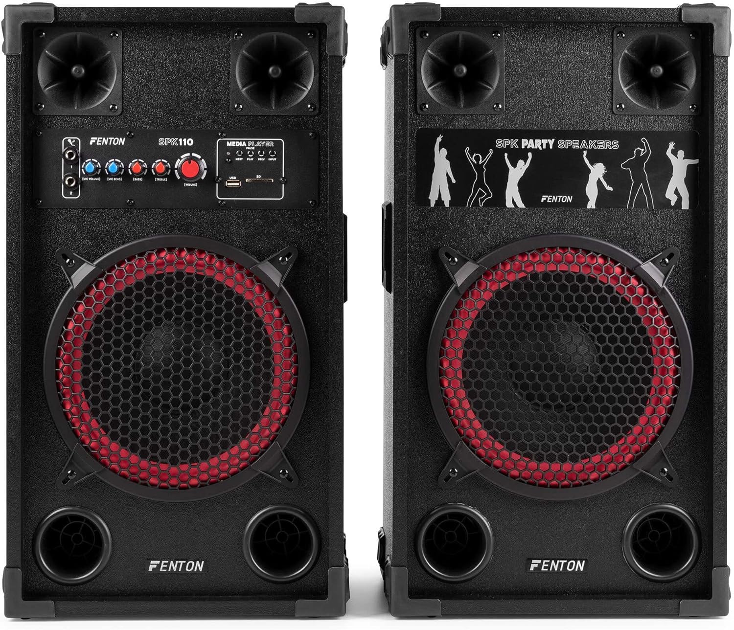 Active Bluetooth Party Speakers 600W DJ Set Wireless Karaoke Remote