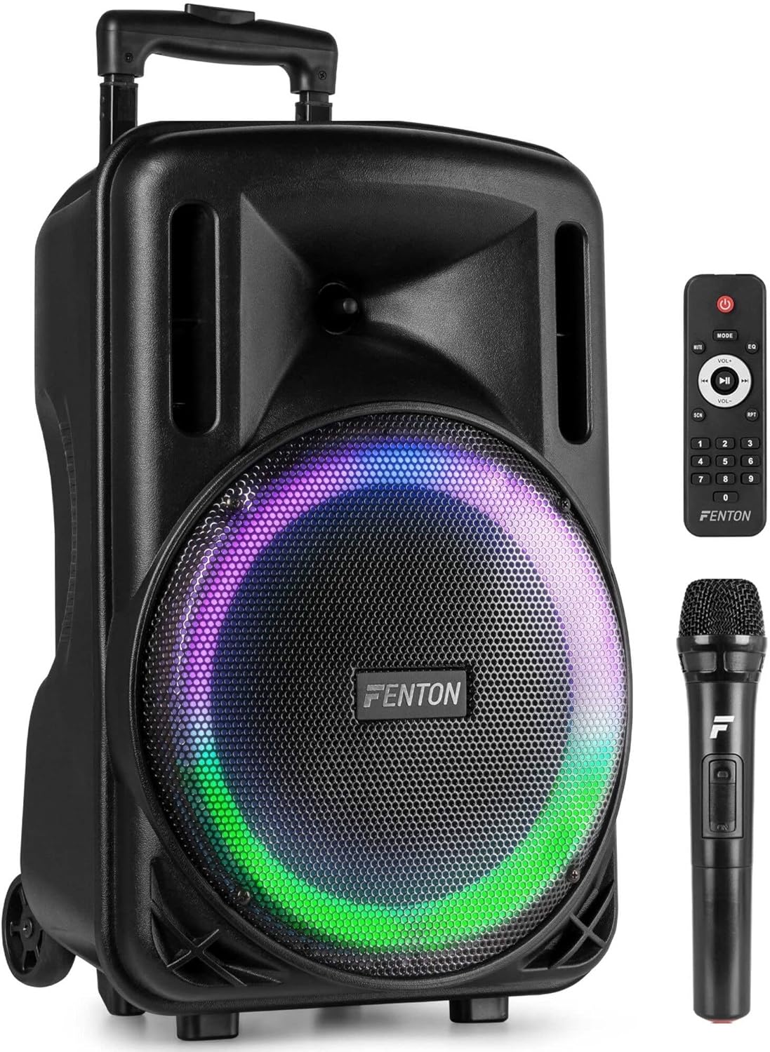 Portable PA Speaker 700W 12 Inch Bluetooth LED Wireless Mic