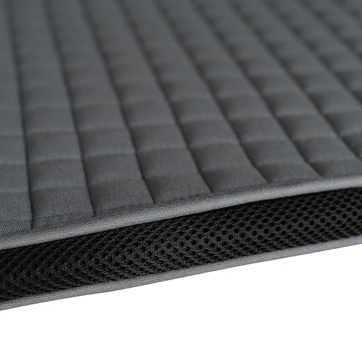 Grey Large Jump Saddle Pad with Breathable Air Mesh Spine