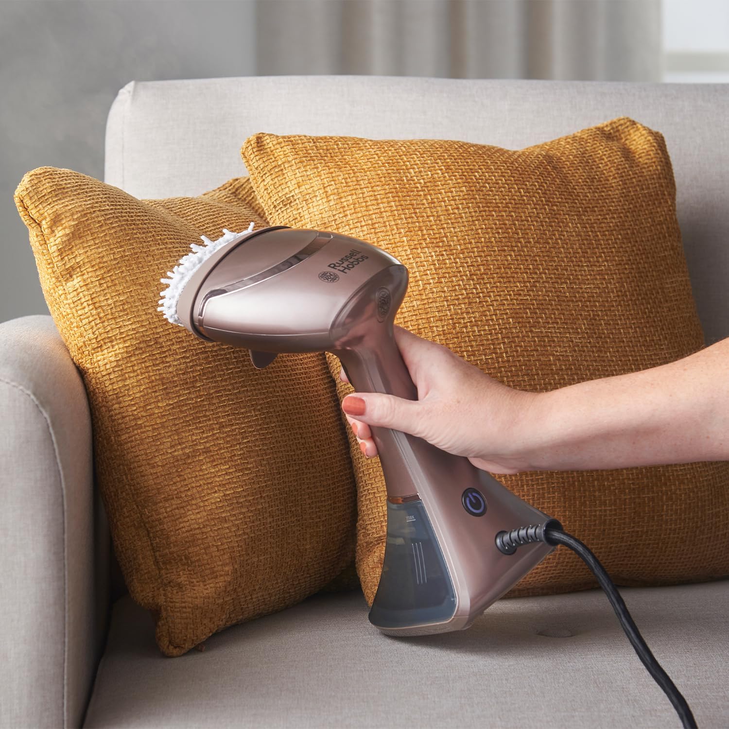 Handheld Clothes Steamer 1800W Aroma Steam 32g Ceramic Fast Heat