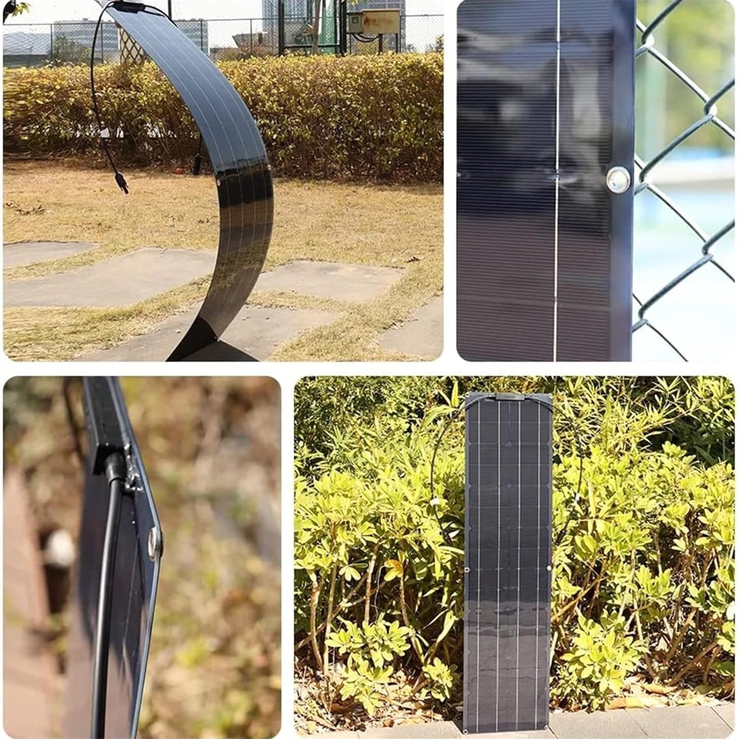 200W Flexible Solar Panel Kit 12V 24V Charge Controller Cable