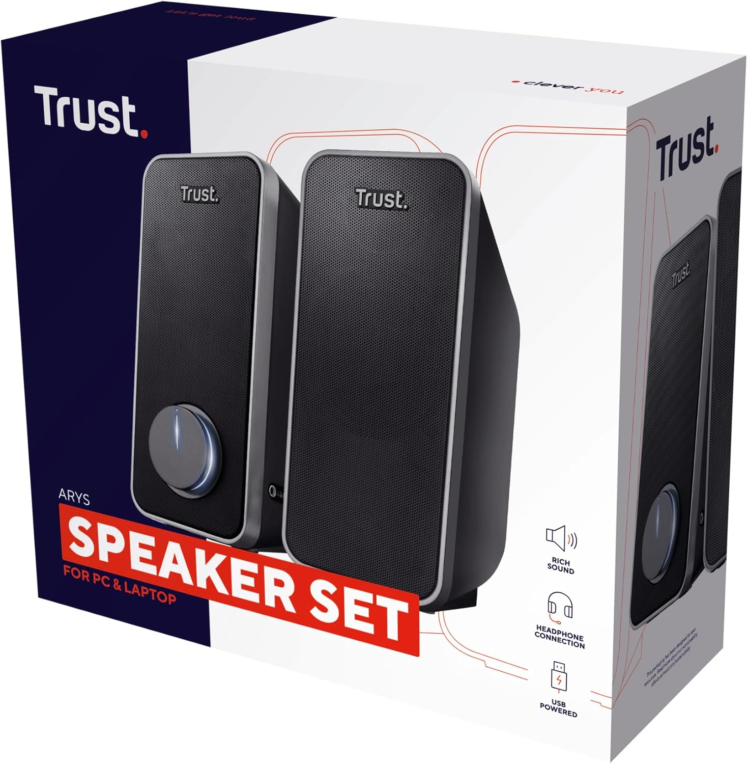 USB Powered PC Speakers 28W Stereo Desktop AUX Laptop Audio