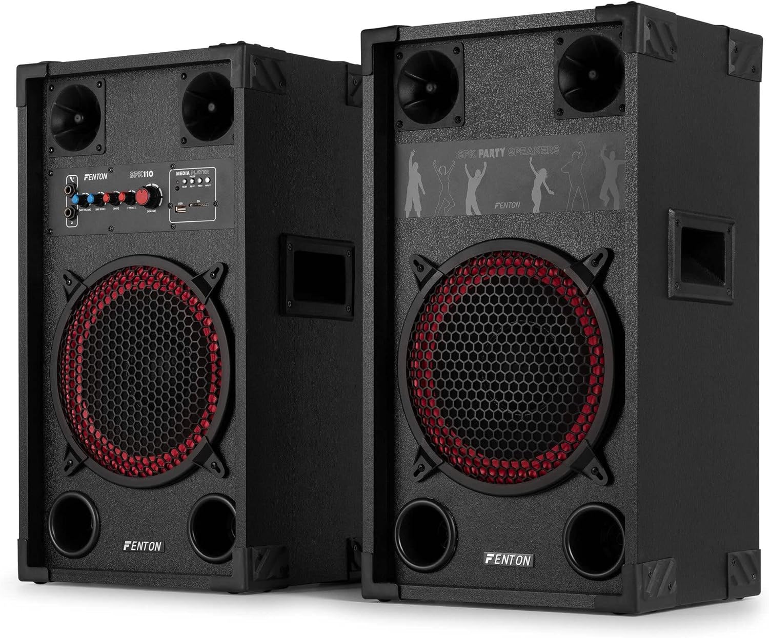 Bluetooth Party Speaker Set 600W 10 Inch DJ Karaoke System
