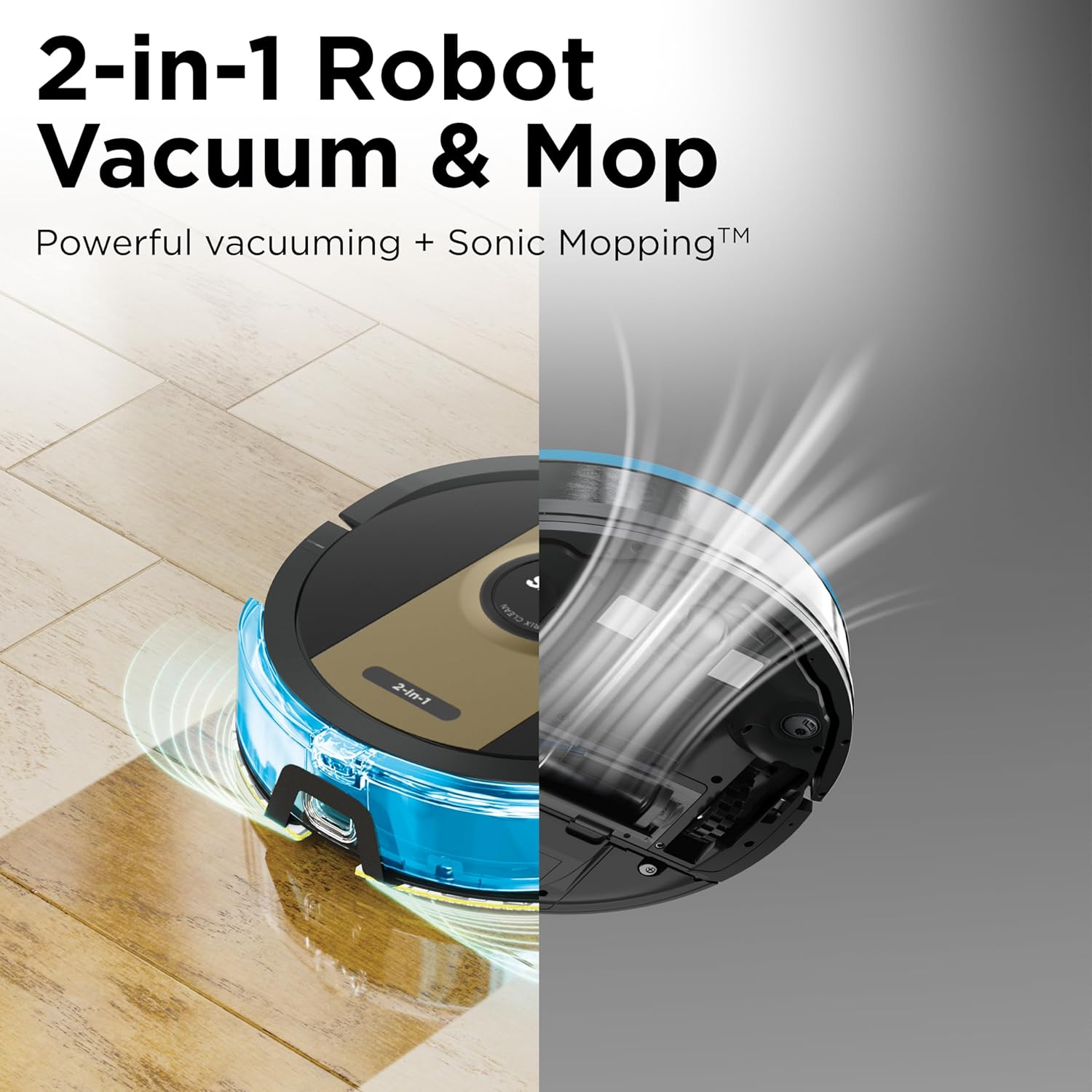 Robot Vacuum Mop Smart Mapping Sonic Scrub Pet Hair Alexa WiFi