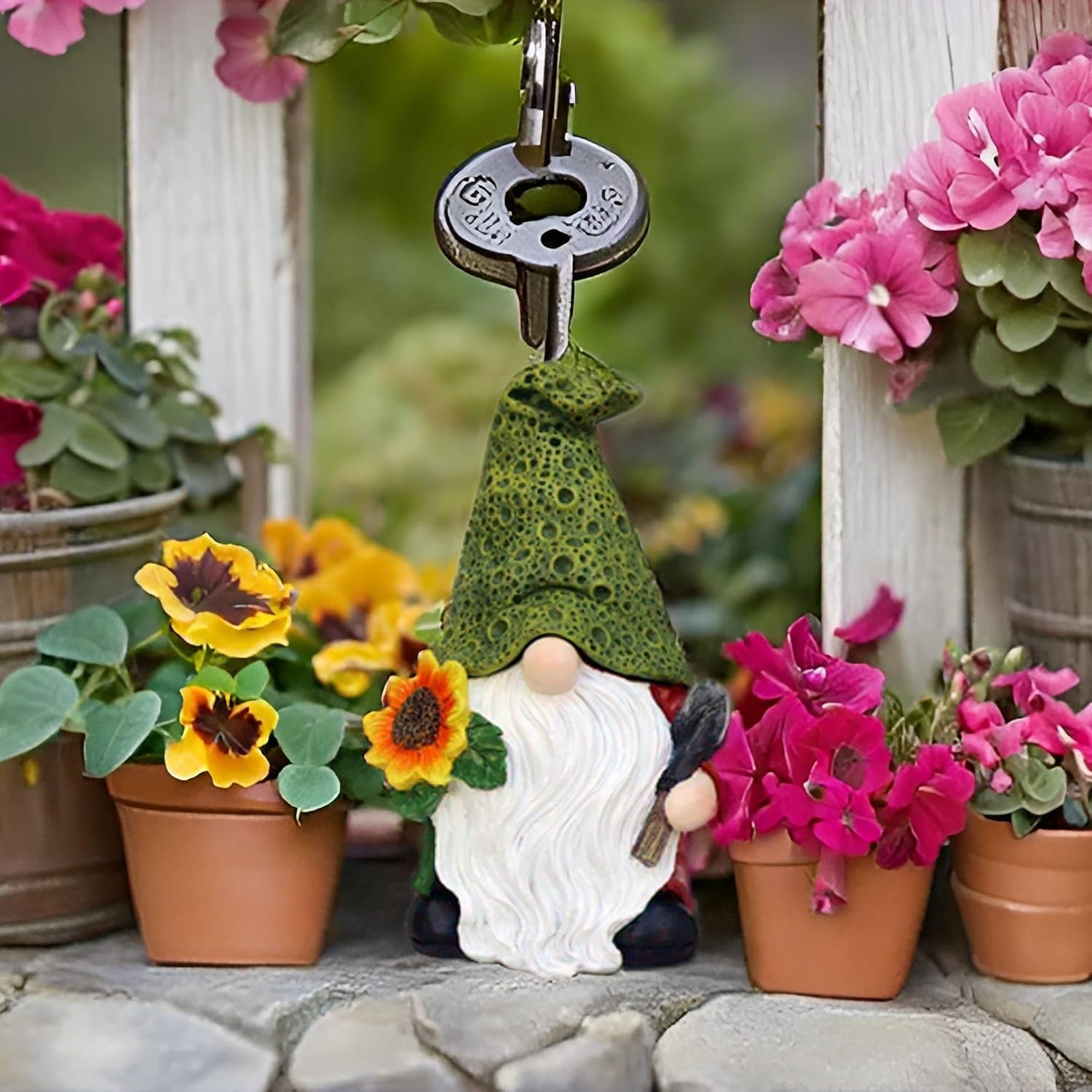 Gnome Hide A Key Outdoor Secret Key Holder Garden Statue