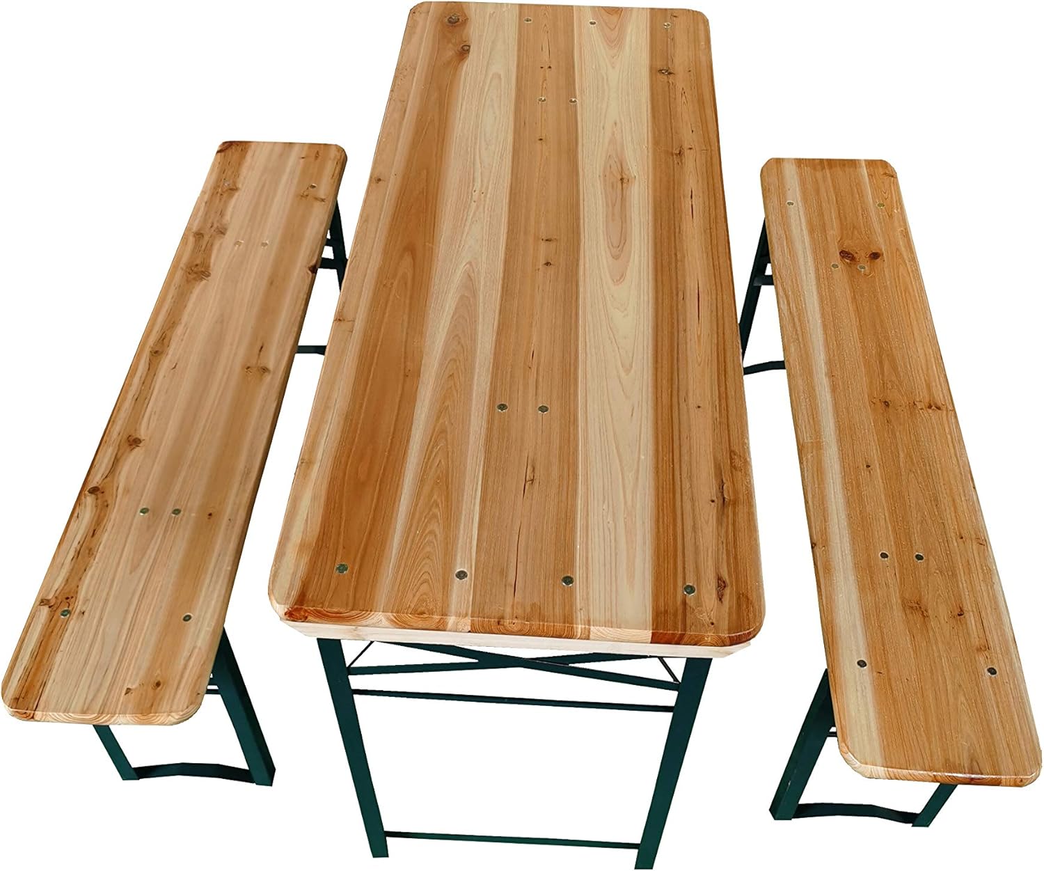 Folding Picnic Table and Bench Set Wooden Beer Table