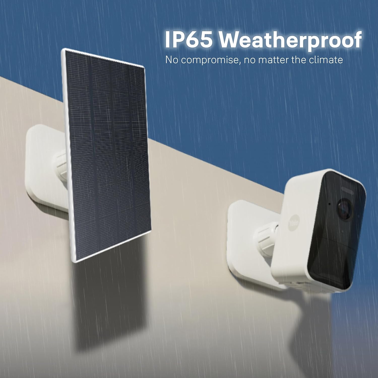 Outdoor Solar Panel Charger 3W USB C Weatherproof Camera Power