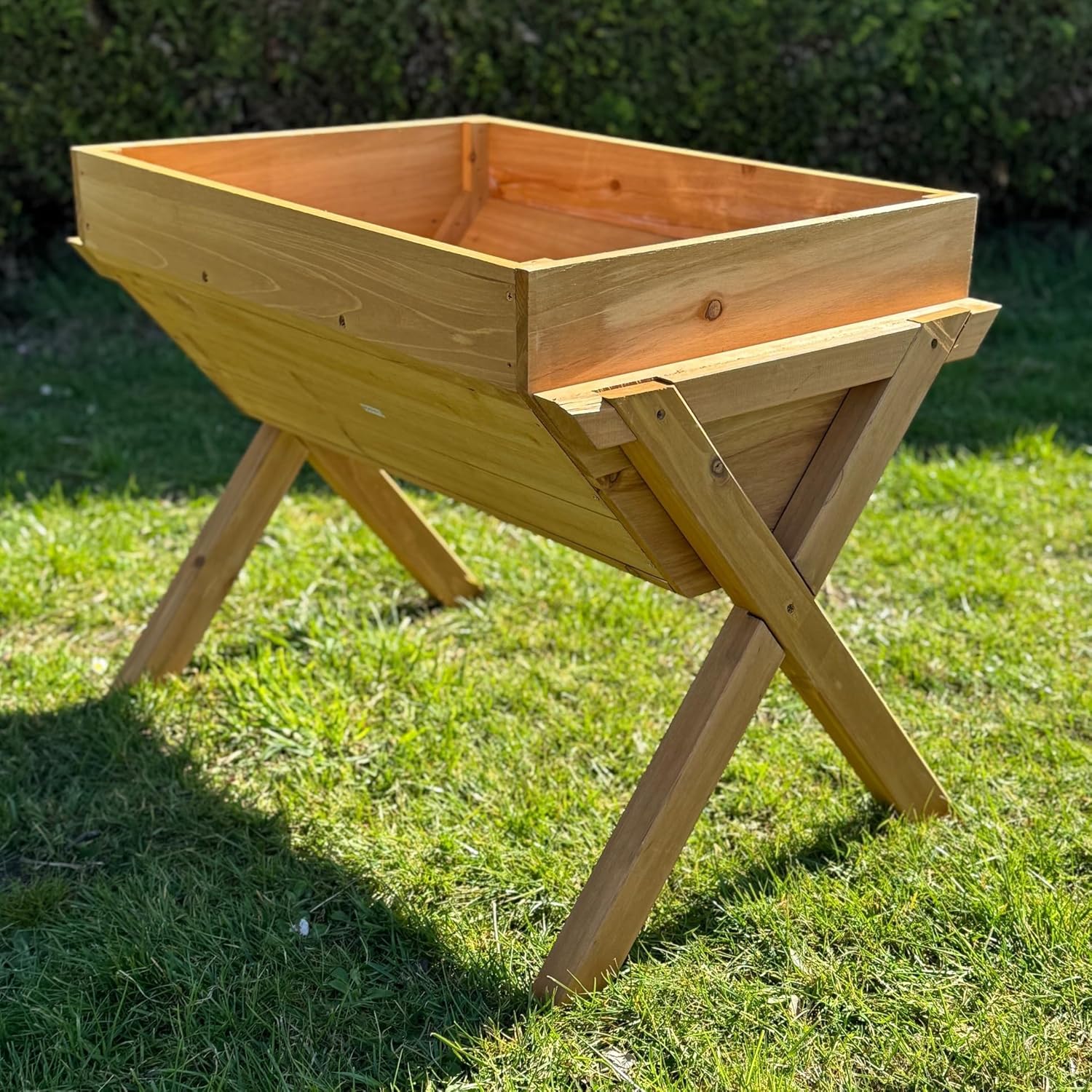 75cm Wooden Raised Garden Bed Vegetable Planter with Liner