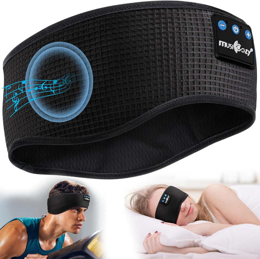 Bluetooth Sleep Headband Headphones Ultra Thin Speakers 16 Hour