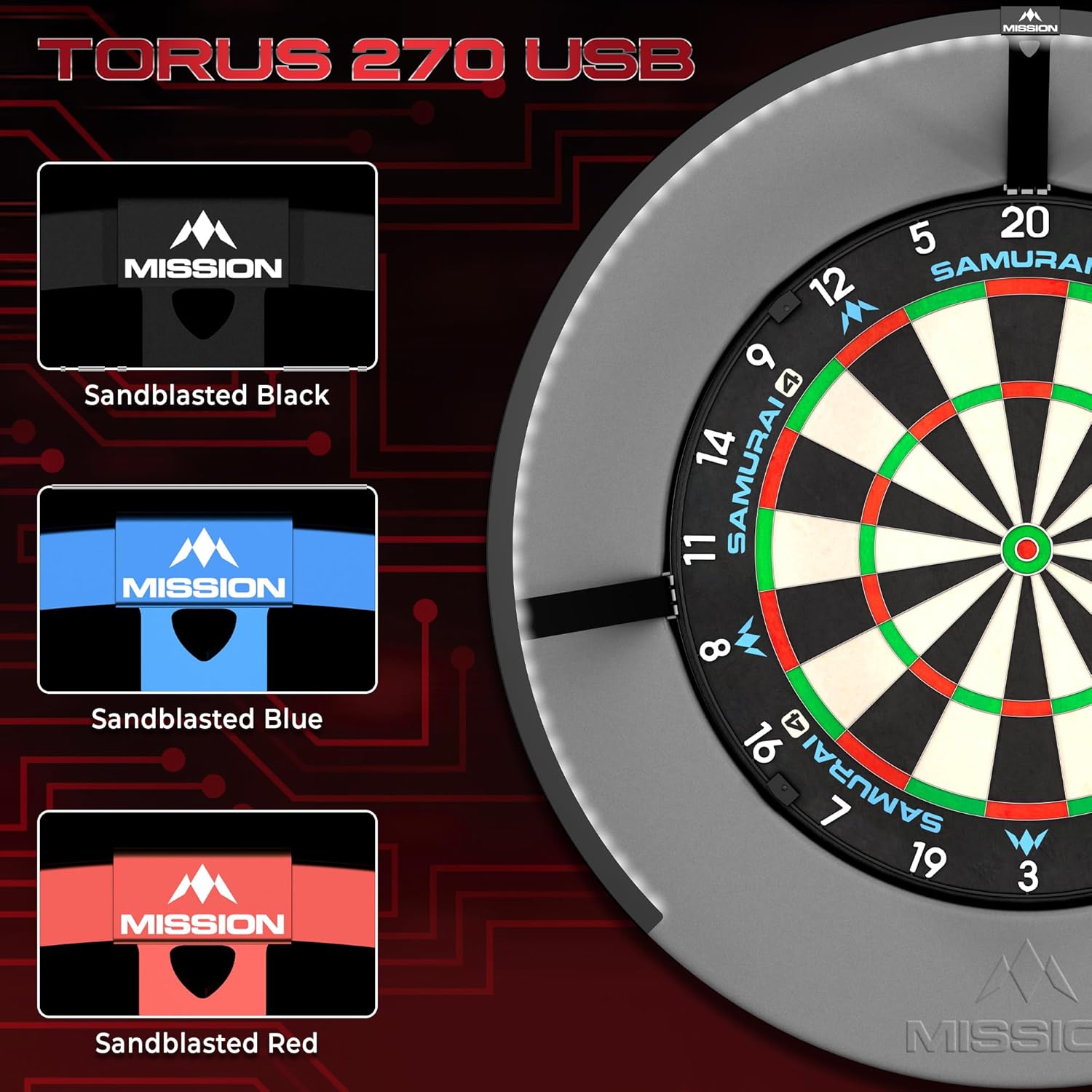Dart Board LED Light 270 Degree Shadow Free Clip On System