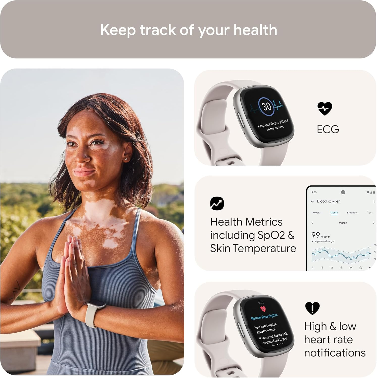 Advanced Health Smart Watch GPS ECG Stress Sleep Tracker