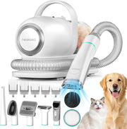 Dog Cat Grooming Vacuum 13000Pa 5 Tool Clippers Brush