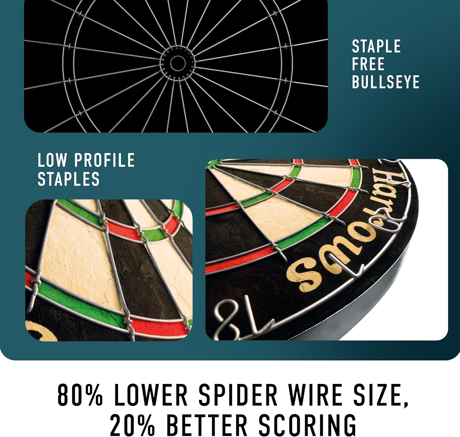 Dart Board Cabinet Set Wood Scoreboard 6 Steel Tip Darts Kit