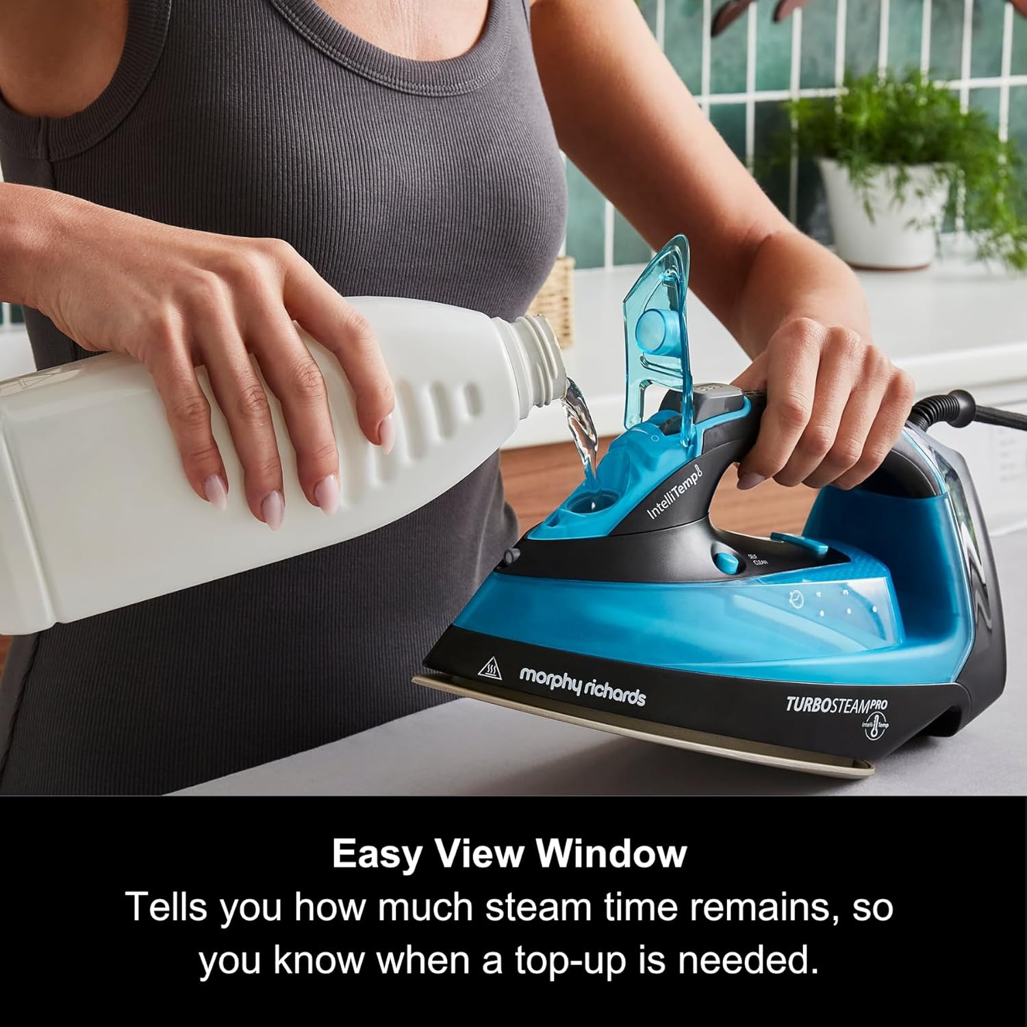 3100W Steam Iron Digital Controls 200g Boost Ceramic Soleplate