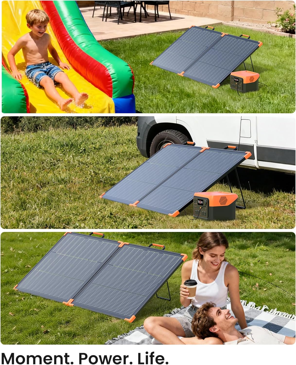 110W Bifacial Foldable Solar Panel N Type IP68 RV Charger