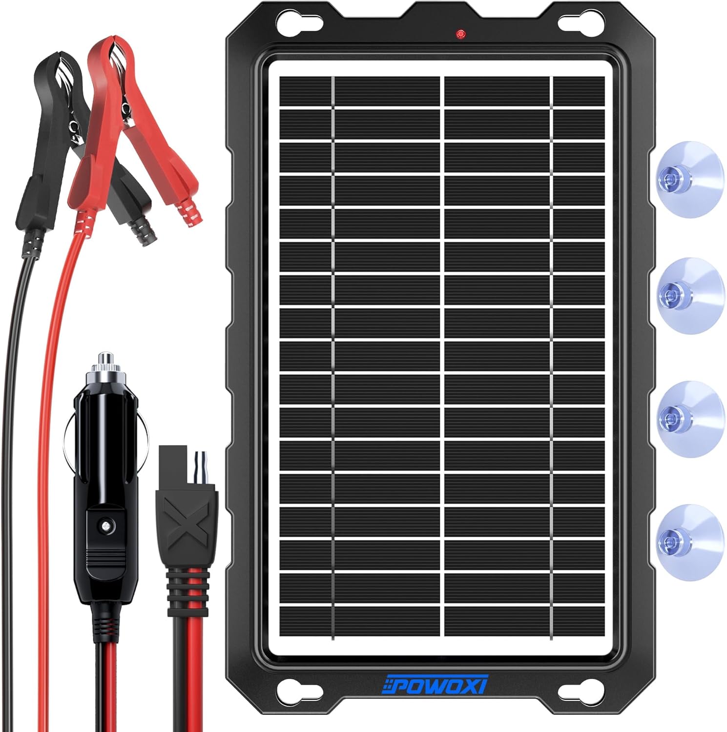 9W Solar Battery Trickle Charger 12V Car Boat RV Maintainer