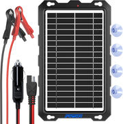 9W Solar Battery Trickle Charger 12V Car Boat RV Maintainer