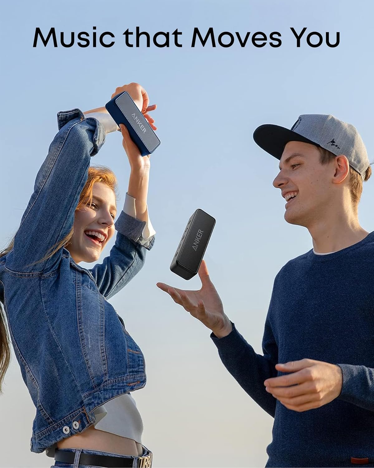 Portable Bluetooth Speaker 12W Stereo Bass Waterproof 24 Hour