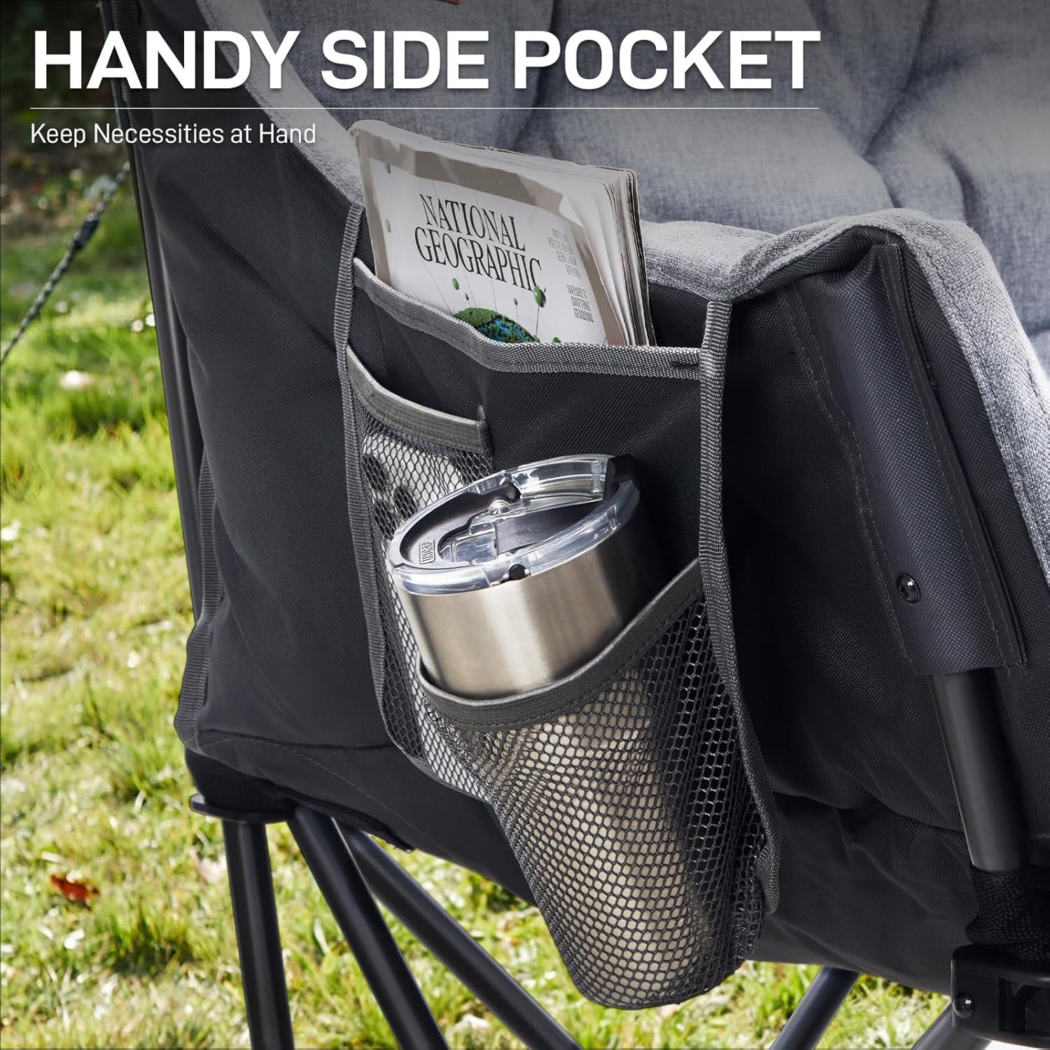 Double Folding Camping Sofa Chair 320kg 2 Seater Padded