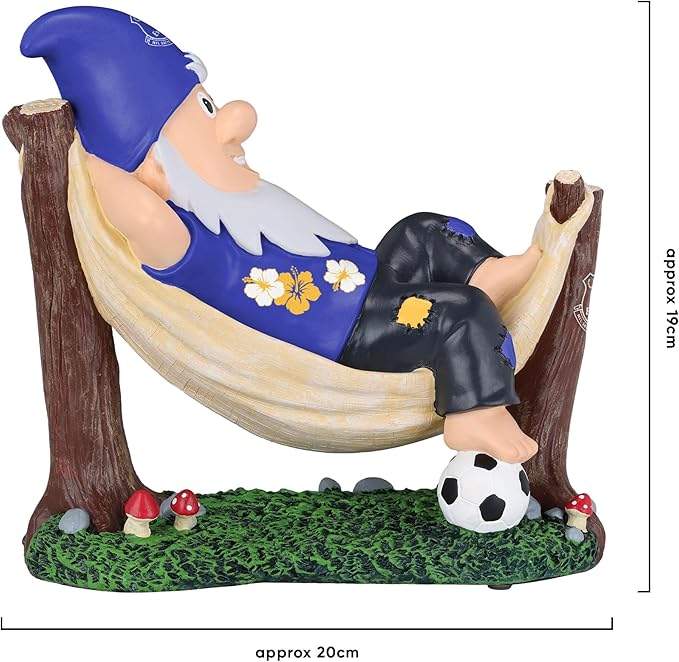 Football Garden Gnome Hammock Statue Hand Painted Outdoor Decor
