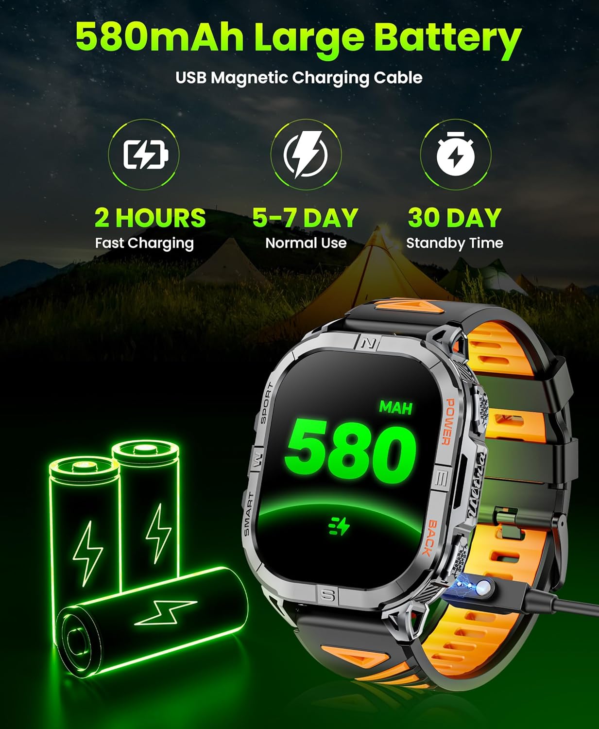 Military GPS Smart Watch 2.13 AMOLED Bluetooth Call